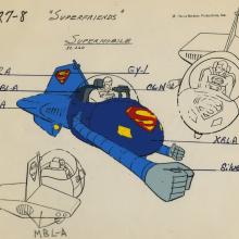 Superman Supermobile Model Cel - ID: septsuperfriends17804 Hanna Barbera