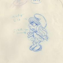 Smurfs Production Drawing - ID: jansmurfs18126 Hanna Barbera