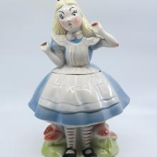 1950s Alice in Wonderland RARE Cookie Jar - ID: novalice18375 Disneyana