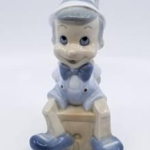 Pinocchio Blue Italian Ceramic Figure - ID: novpinocchio18417 Disneyana