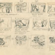 A Tale of Two Kitties Storyboard Drawing - ID: novupa18254 UPA