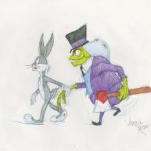 1990s Bugs Bunny & Mr. Hyde Drawing by Virgil Ross - ID: novvirgilross18290 Warner Bros.