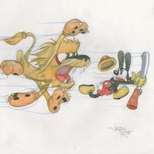 1990s Oswald the Lucky Rabbit Drawing by Virgil Ross - ID: novvirgilross18312 Walt Disney