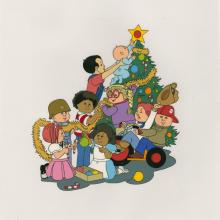 Cabbage Patch Kids Christmas Special Publicity Cel - ID: augcabbage19100 Ruby Spears