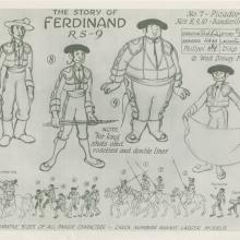 Ferdinand the Bull Photostat Model Sheet - ID: augferdinand19104 Walt Disney
