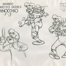 Pinocchio Model Sheet - ID: julypinocchio19202 Walt Disney