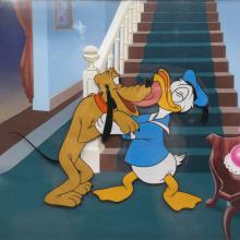 Donald Duck and Pluto Cel & Background - ID: maydonald19246 Walt Disney
