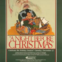 A Night Before Christmas Disneyland Poster - ID: octdisneyland19354 Disneyana