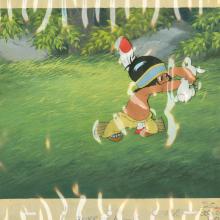 Little Hiawatha Production Cel & Bongo Background - ID: octhiawatha19060 Walt Disney