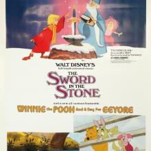 1983 Sword in the Stone Rerelease One-Sheet Poster - ID: octsword19374 Walt Disney