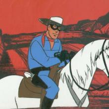The Lone Ranger Production Cel & Background - ID: Lone039 Format