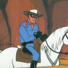 The Lone Ranger Production Cel & Background - ID: Lone040 Format