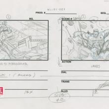 Ultimate Avengers Signed Storyboard Drawing - ID: MLG100180 Marvel