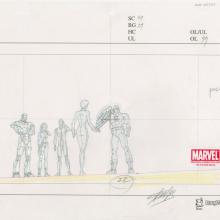 Ultimate Avengers Signed Layout Drawing - ID: MLG100201 Marvel