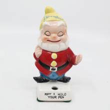 Disneyland Ceramic Dwarf Souvenir Pen Holder - ID: aprdisneyland20333 Disneyana