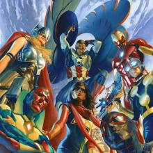 All New All Different Avengers #1 Mini Canvas Print - ID: AR0017MC Alex Ross