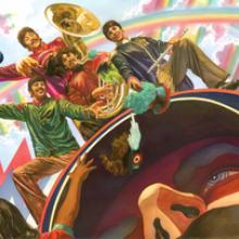 We All Live in a Yellow Submarine Signed Giclee on Canvas Print - ID: aprrossAR0075C Alex Ross