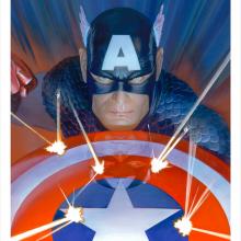 Visions: Captain America Lithograph Print - ID: aprrossAR0172ML Alex Ross