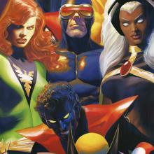 The X-Men Signed Lithograph Print - ID: aprrossAR0203DL Alex Ross