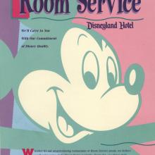 Disneyland Hotel Room Service Menu - ID: augdismenu20038 Disneyana