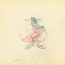 How To Play Baseball Production Drawing - ID: auggoofy20750 Walt Disney