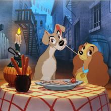Lady and the Tramp Limited Edition Hand-Painted Cel - ID: augtramp20453 Walt Disney