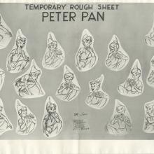 Peter Pan Photostat Model Sheet - ID: decpeterpan19150 Walt Disney