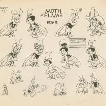 The Moth and the Flame Photostat Model Sheet - ID: dismodel19037 Walt Disney