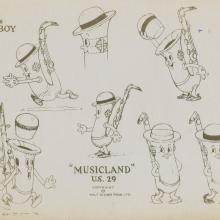 Music Land Photostat Model Sheet - ID: dismodel19038 Walt Disney