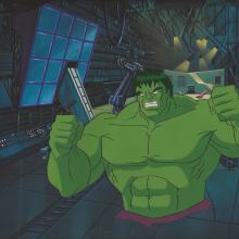 Incredible Hulk Production Cel & Background - ID: hulk32128 Marvel
