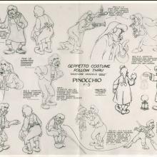 Pinocchio Photostat Model Sheet - ID: janmodel20016 Walt Disney