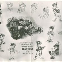 Pinocchio Photostat Model Sheet - ID: janmodel20029 Walt Disney