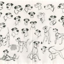 101 Dalmatians Photostat Model Sheet - ID: janmodel20076 Walt Disney