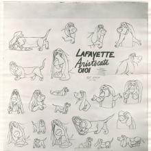 Aristocats Photostat Model Sheet - ID: janmodel20081 Walt Disney