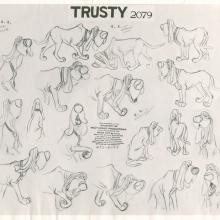 Lady and the Tramp Photostat Model Sheet - ID: janmodel20191 Walt Disney