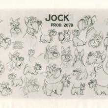 Lady and the Tramp Photostat Model Sheet - ID: janmodel20195 Walt Disney