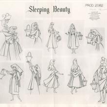 Sleeping Beauty Photostat Model Sheet - ID: janmodel20314 Walt Disney