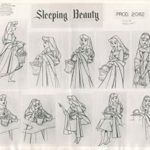 Sleeping Beauty Photostat Model Sheet - ID: janmodel20316 Walt Disney