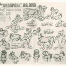 The Adventures of Ichabod and Mr. Toad Photostat Model Sheet - ID: janmodel20357 Walt Disney