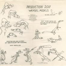 The Adventures of Ichabod and Mr. Toad Photostat Model Sheet - ID: janmodel20360 Walt Disney