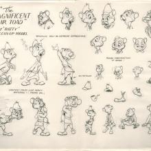 The Adventures of Ichabod and Mr. Toad Photostat Model Sheet - ID: janmodel20361 Walt Disney