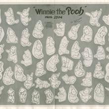 Winnie the Pooh Photostat Model Sheet - ID: janmodel20363 Walt Disney