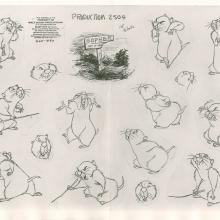 Winnie the Pooh Photostat Model Sheet - ID: janmodel20378 Walt Disney