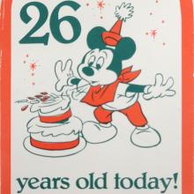 1981 Disneyland 26th Anniversary Cast Member Tag - ID: jundisneyana20063 Disneyana