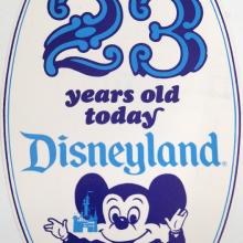 1978 Disneyland 23rd Anniversary Cast Member Tag - ID: jundisneyana20064 Disneyana