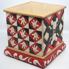 Jim Shore Disney Traditions Large Square Planter - ID: jundisneyana20159 Disneyana