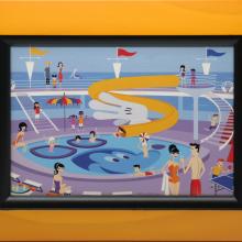Disneyland Mickey Icon Horizontal Wood Frame - ID: jundisneyana20163 Disneyana