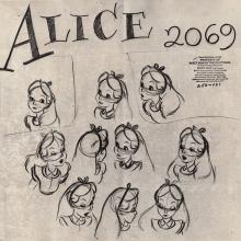 Alice in Wonderland Photostat Model Sheet - ID: junmodel20090 Walt Disney