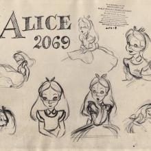 Alice in Wonderland Photostat Model Sheet - ID: junmodel20091 Walt Disney