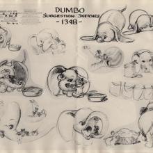Dumbo Photostat Model Sheet - ID: junmodel20094 Walt Disney